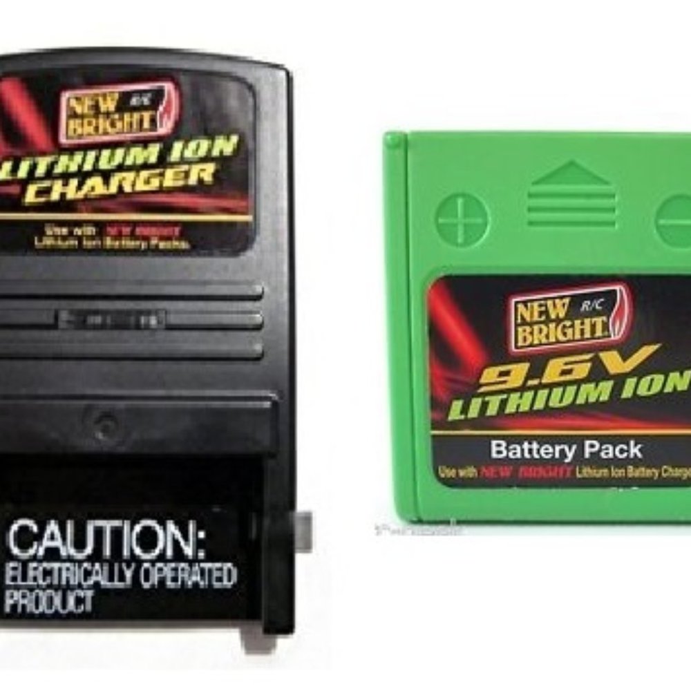 New Bright 9.6 Volts / 500 mah Lithium ion Battery & Charger for RC Truck